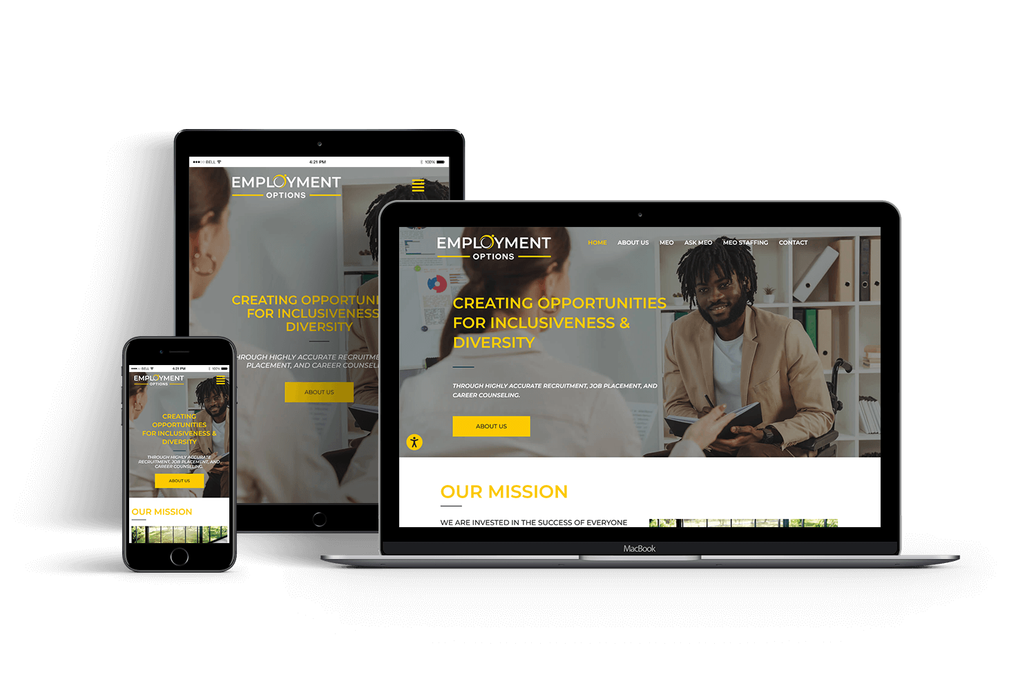 Employment Options Inc website design