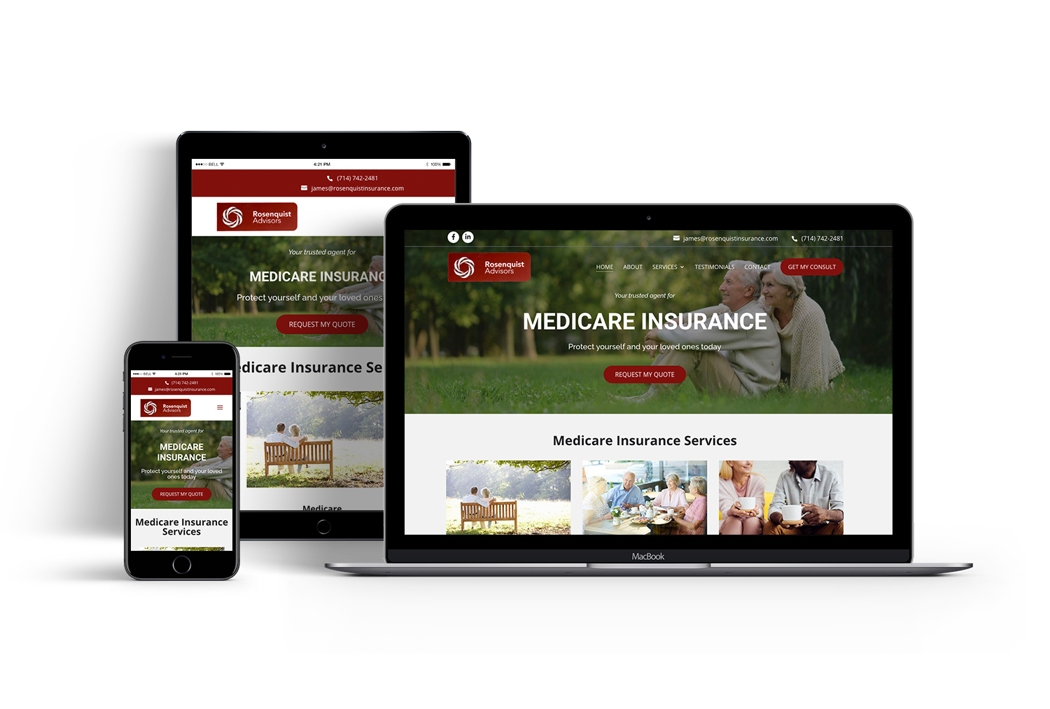 Rosenquist Advisors website design