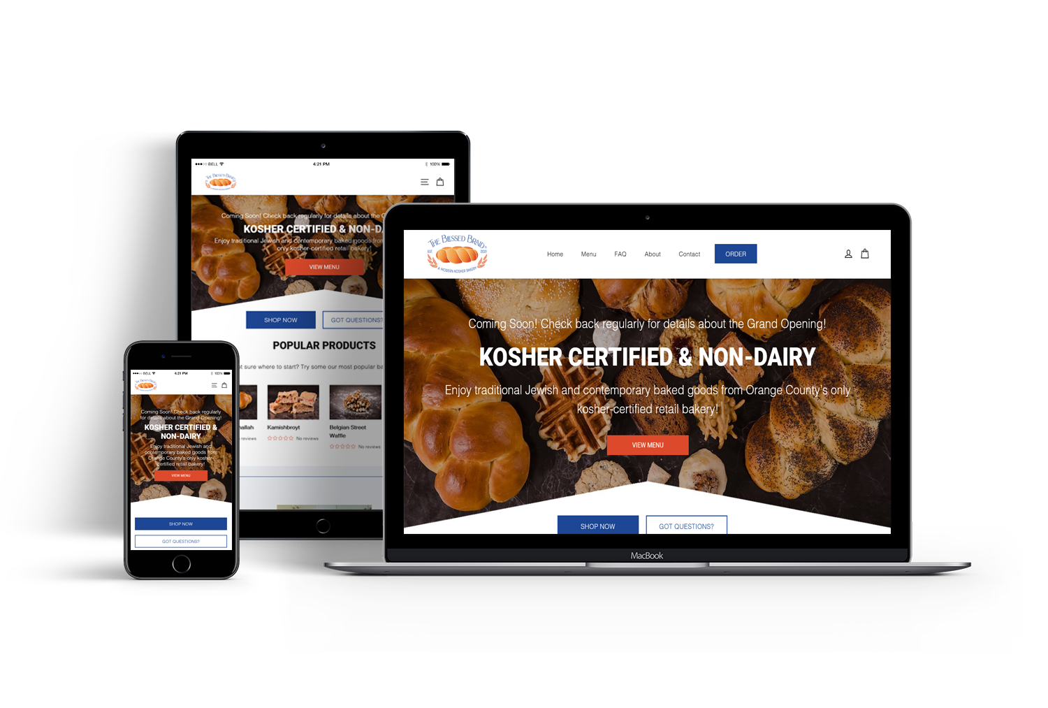 The Blessed Braid website design