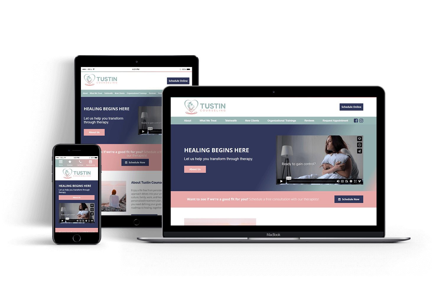 Tustin Counseling website design
