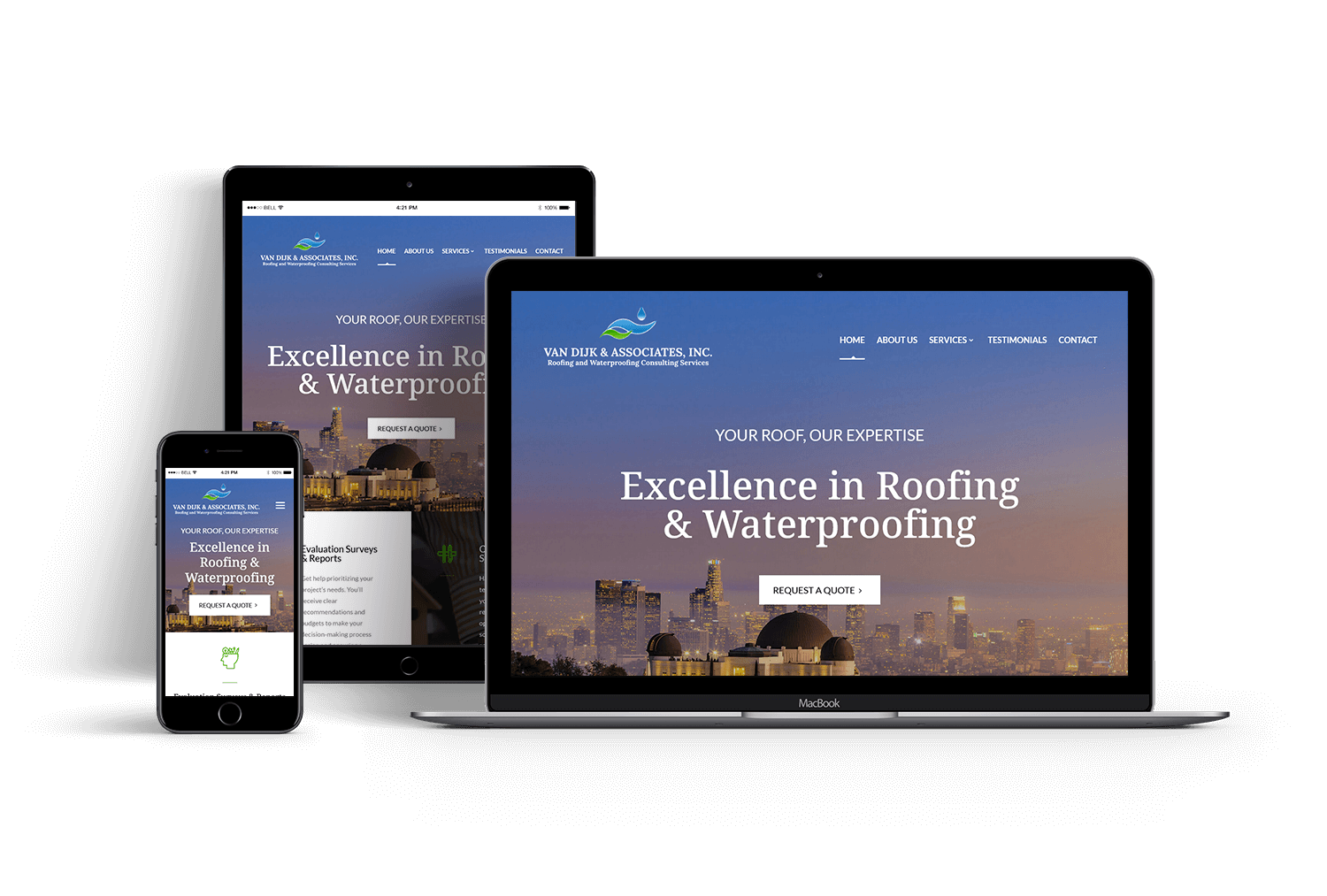Van Dijk & Associates website design